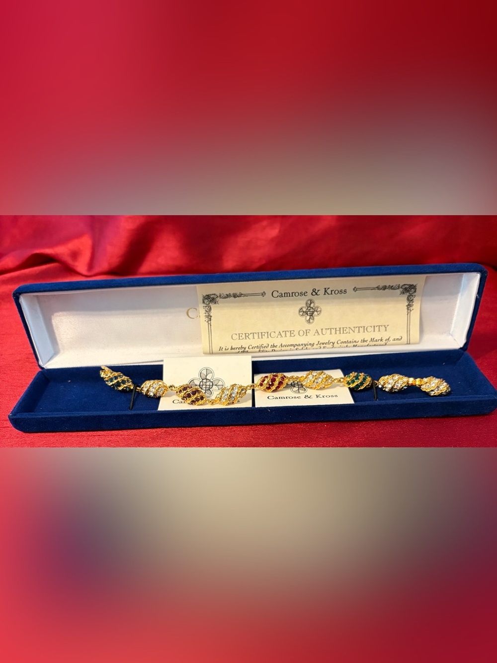 Vintage Camrose & Cross JBK Royal Egg Bracelet